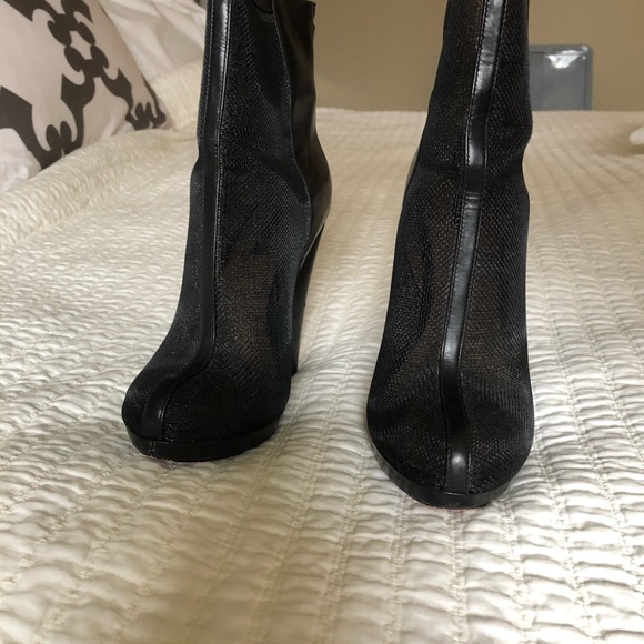 Rachael Zoe leather platform mesh boots sz 8 - Picture 9 of 13